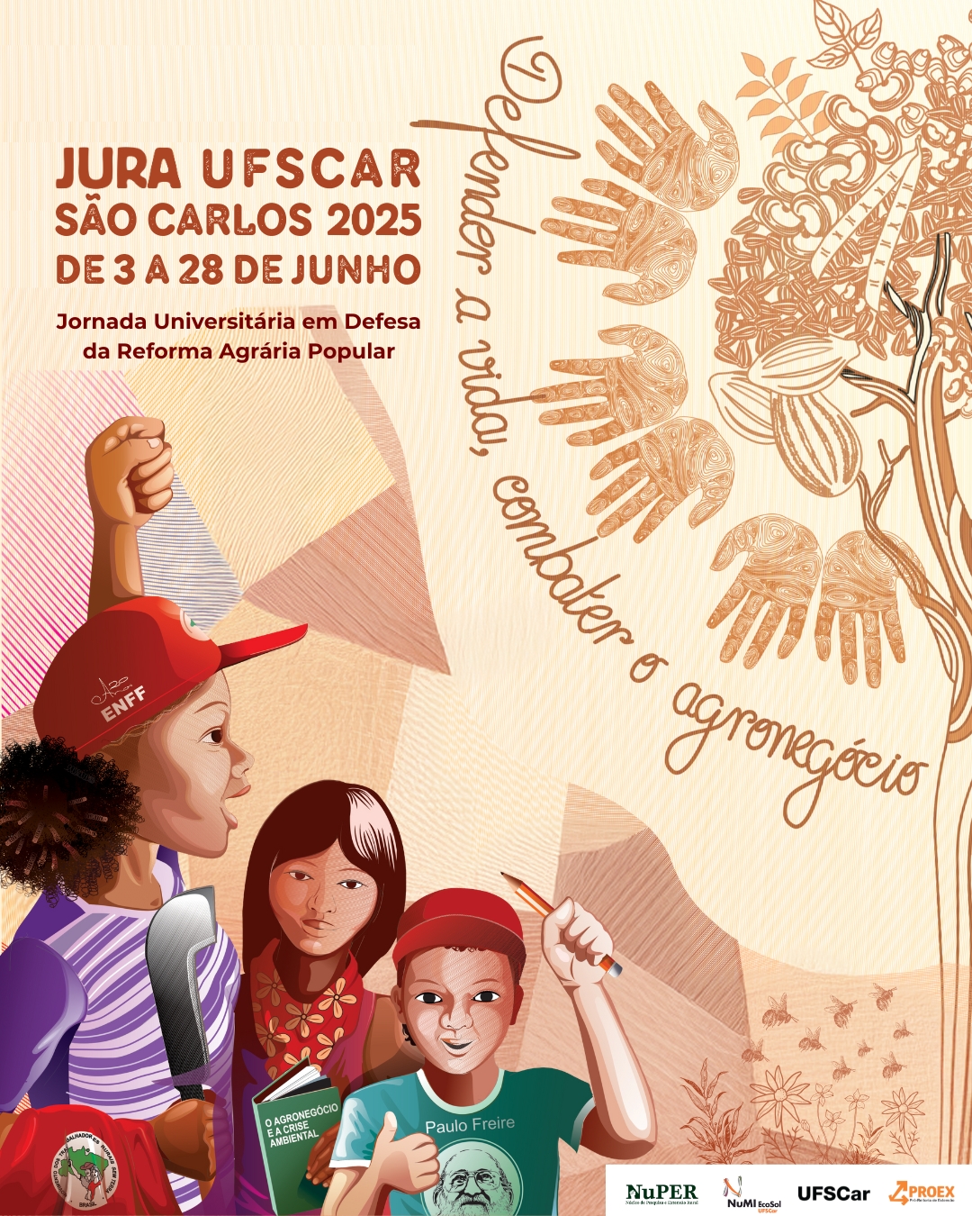 12ª Jornada Universitária da Reforma Agrária da UFSCar São Carlos acontece de 03 a 28 de junho